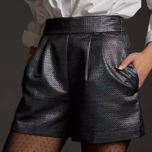 Anthropologie - Plus Size Texture Metallic Blazer and short - Picture 2 of 9